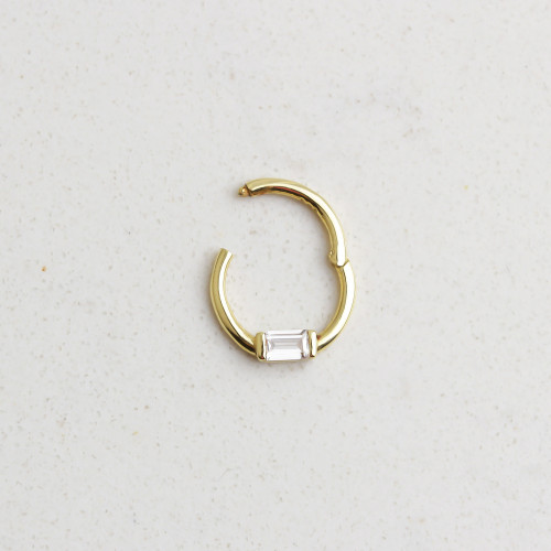 Glorria Altın Baget Halka Piercing Glorria Altın Baget Halka Piercing