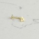 Glorria Altın 4 Rakam Tragus Piercing Glorria Altın 4 Rakam Tragus Piercing