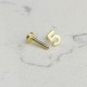Glorria Altın 5 Rakam Tragus Piercing Glorria Altın 5 Rakam Tragus Piercing