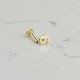 Glorria Altın 6 Rakam Tragus Piercing Glorria Altın 6 Rakam Tragus Piercing
