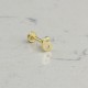 Glorria Altın 6 Rakam Tragus Piercing Glorria Altın 6 Rakam Tragus Piercing
