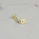 Glorria Altın 8 Rakam Tragus Piercing Glorria Altın 8 Rakam Tragus Piercing