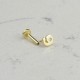 Glorria Altın 9 Rakam Tragus Piercing Glorria Altın 9 Rakam Tragus Piercing