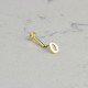 Glorria Altın 0 Rakam Tragus Piercing Glorria Altın 0 Rakam Tragus Piercing