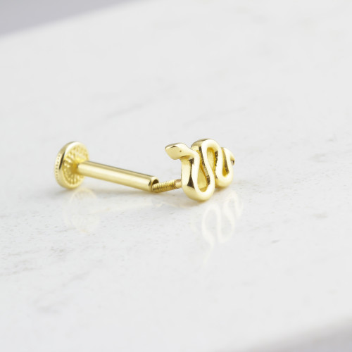 Glorria Altın Yılan Tragus Piercing Glorria Altın Yılan Tragus Piercing
