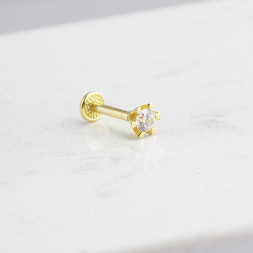 Glorria Altın Tektaş Tragus Piercing Glorria Altın Tektaş Tragus Piercing