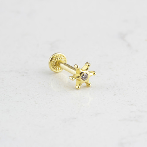 Glorria Altın Tektaş Tragus Piercing