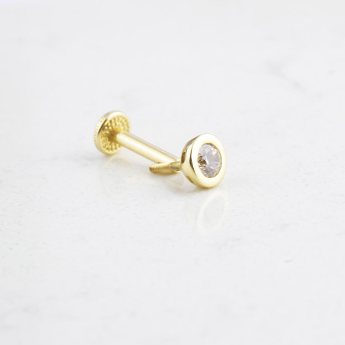 Glorria Altın Tektaş Tragus Piercing Glorria Altın Tektaş Tragus Piercing