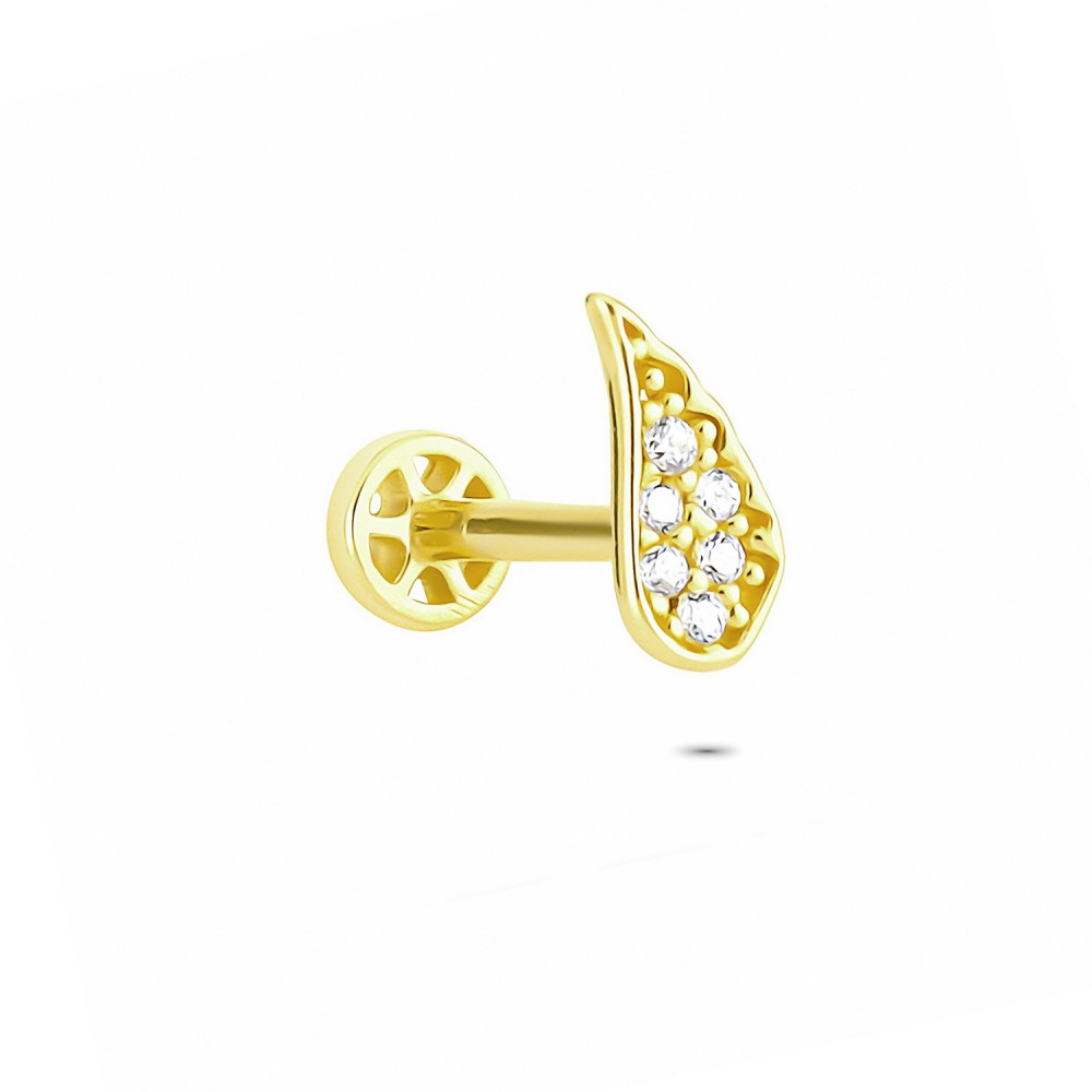 Glorria Altın Melek Kanadı Tragus Piercing