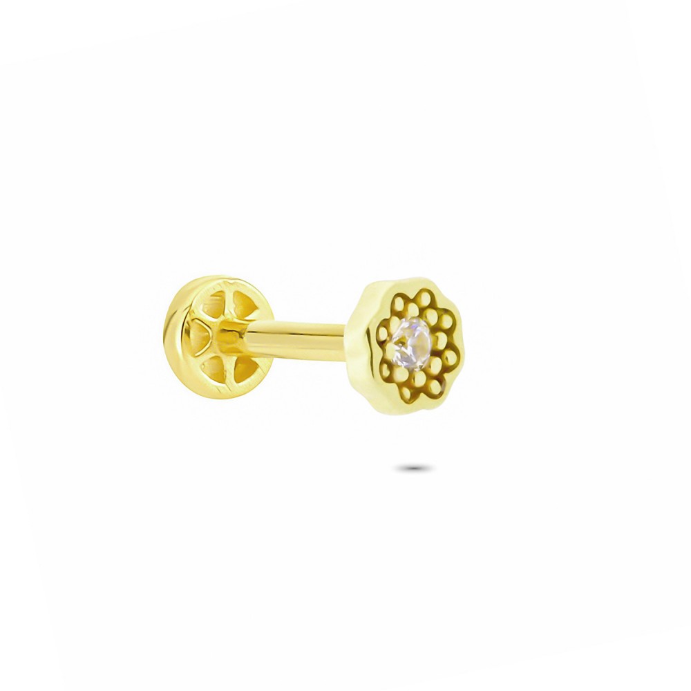 Glorria Altın Papatya Tragus Piercing