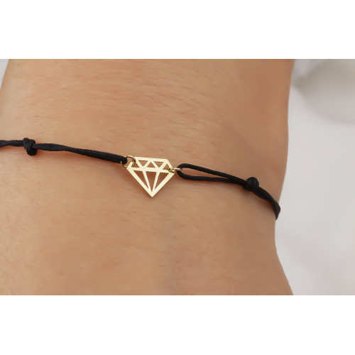 Glorria Altın Elmas Pırlanta Kesim İpli Bileklik Glorria Altın Elmas Pırlanta Kesim İpli Bileklik