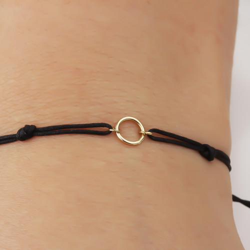 Glorria Altın Halka İpli Bileklik Glorria Altın Halka İpli Bileklik