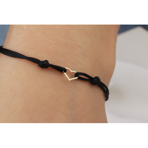 Glorria Altın Kalp İpli Bileklik