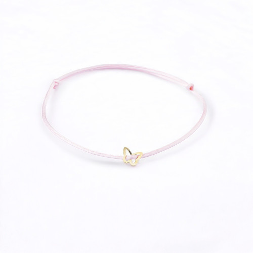Glorria Altın Kelebek İpli Bileklik