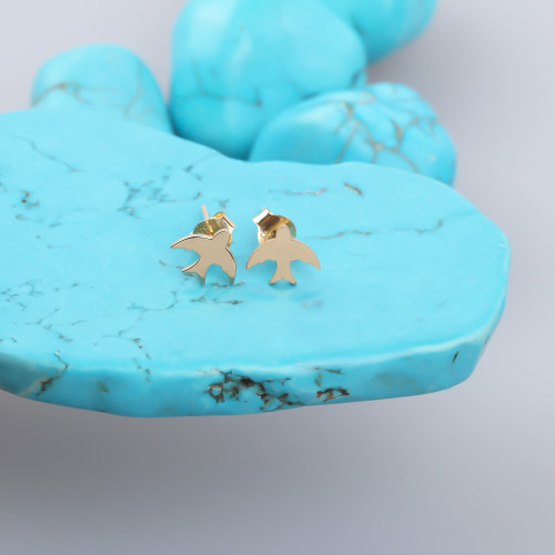 Glorria Altın Anka Kuşu Küpe Glorria Altın Anka Kuşu Küpe