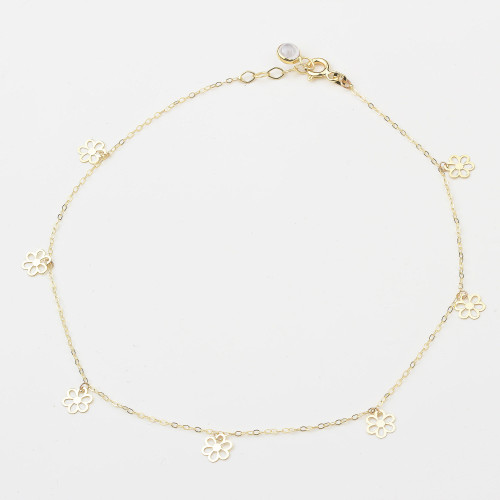 Glorria Altın Çiçek Halhal Glorria Altın Çiçek Halhal