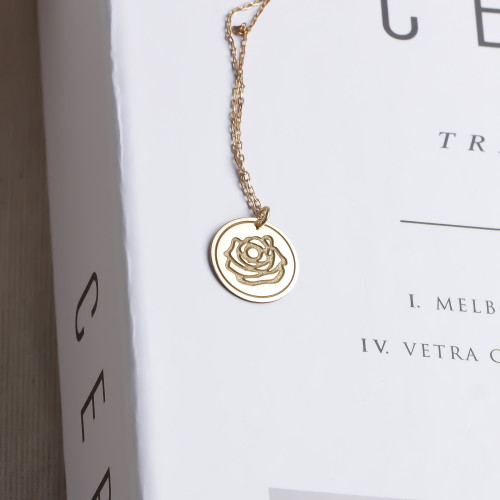 Glorria Kişiye Özel Doğum Çiçeği Gümüş Kolye