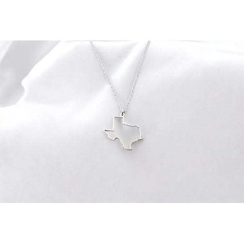 Glorria Gümüş Kişiye Özel ABD Eyalet Haritası Kolye Glorria Gümüş Kişiye Özel ABD Eyalet Haritası Kolye