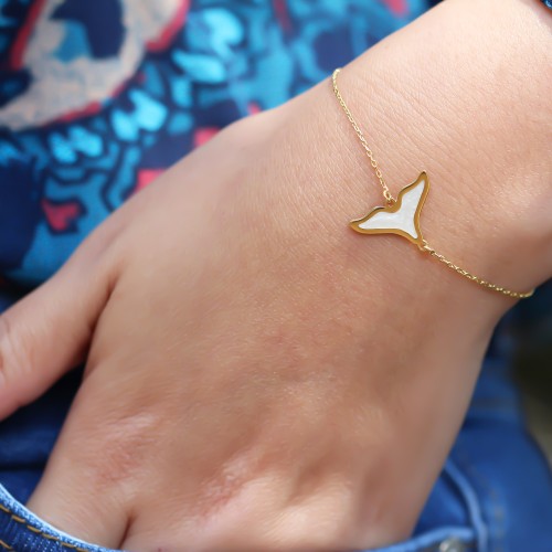 Glorria Gümüş Sedefli Deniz Kızı Bileklik