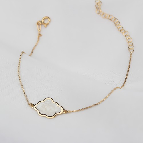 Glorria Gümüş Sedefli Bulut Bileklik Glorria Gümüş Sedefli Bulut Bileklik