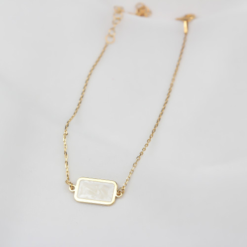 Glorria Gümüş Sedefli Geo Bileklik Glorria Gümüş Sedefli Geo Bileklik