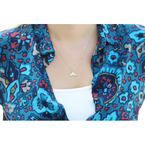 Glorria Gümüş Sedefli Deniz Kızı Kolye Glorria Gümüş Sedefli Deniz Kızı Kolye