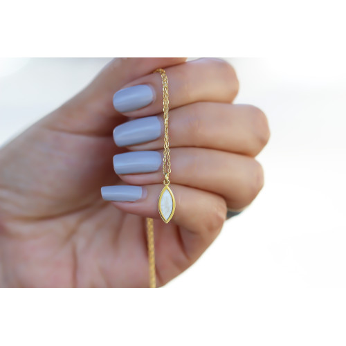 Glorria Gümüş Sedefli Geo Kolye Glorria Gümüş Sedefli Geo Kolye