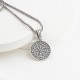 Glorria Gümüş Viking Vegvisir Pusulası Kolye