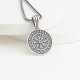 Glorria Gümüş Viking Vegvisir Pusulası Kolye