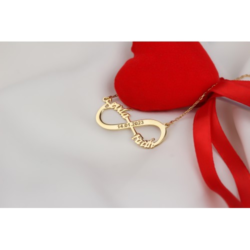 Glorria Kişiye Özel İsimli Sonsuzluk Gümüş Kolye Glorria Kişiye Özel İsimli Sonsuzluk Gümüş Kolye