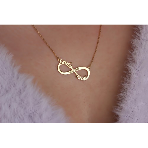 Glorria Kişiye Özel İsimli Sonsuzluk Gümüş Kolye Glorria Kişiye Özel İsimli Sonsuzluk Gümüş Kolye