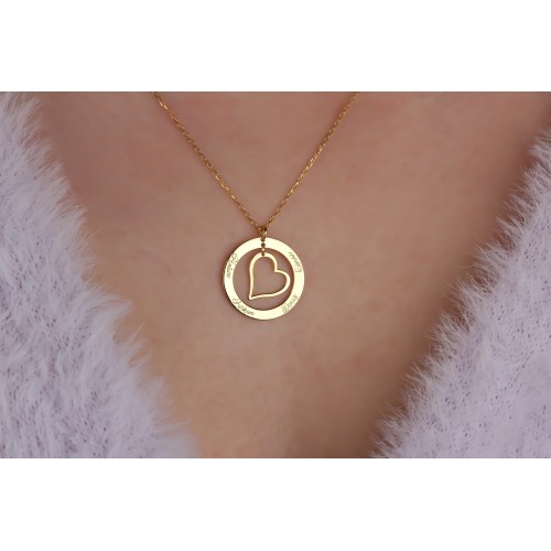 Glorria Kişiye Özel İsimli Kalp Gümüş Kolye Glorria Kişiye Özel İsimli Kalp Gümüş Kolye