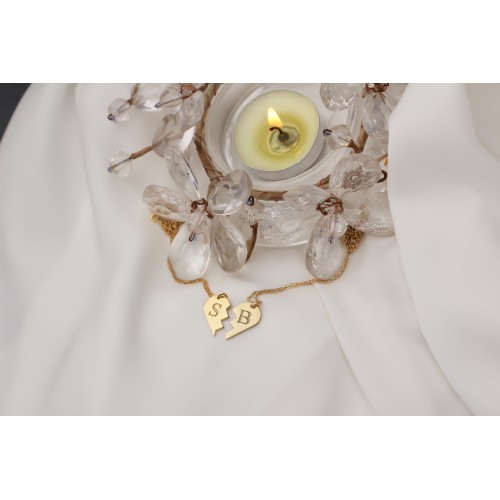 Glorria Kişiye Özel Sol Puzzle Kalp Gümüş Kolye Glorria Kişiye Özel Sol Puzzle Kalp Gümüş Kolye