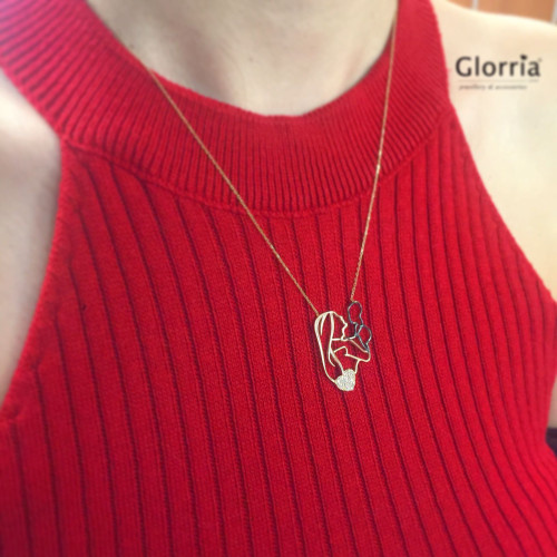 Glorria Altın Anne Bebek Kolye Glorria Altın Anne Bebek Kolye