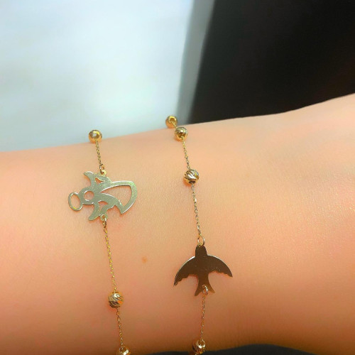 Glorria Altın Dorika Melek Bileklik Glorria Altın Dorika Melek Bileklik