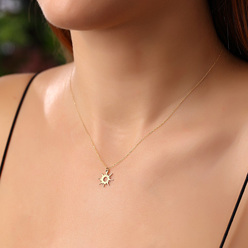 Glorria Altın Güneş Kolye Glorria Altın Güneş Kolye