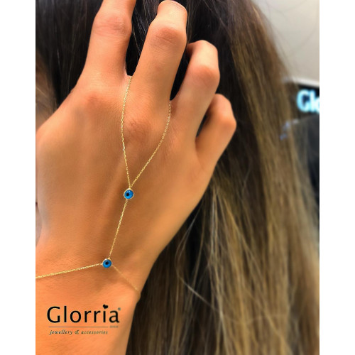 Glorria Altın Nazar Boncuklu Şahmeran Bileklik Glorria Altın Nazar Boncuklu Şahmeran Bileklik