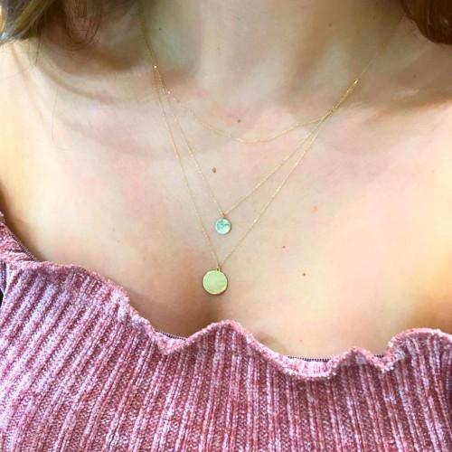 Glorria Altın Üçlü Kombin Plaka Kolye Glorria Altın Üçlü Kombin Plaka Kolye