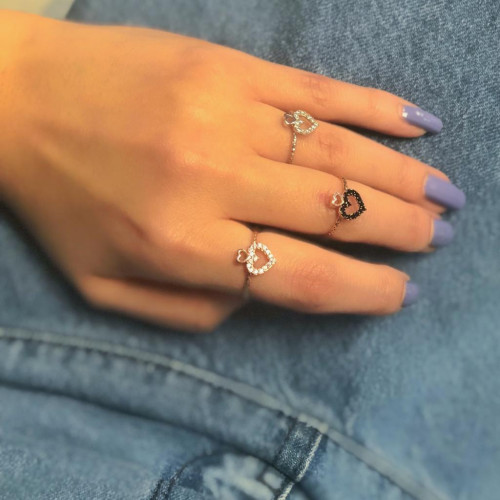 Glorria Gümüş Kalp Yüzük Glorria Gümüş Kalp Yüzük