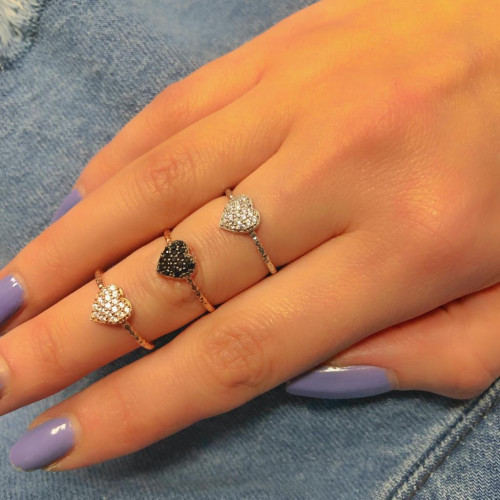 Glorria Gümüş Kalp Yüzük Glorria Gümüş Kalp Yüzük