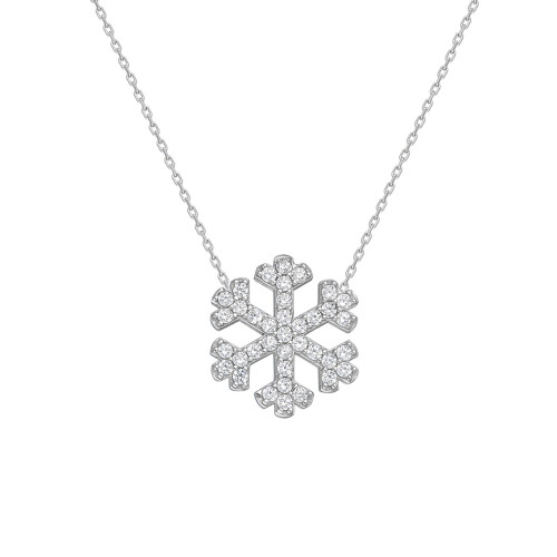 Glorria Gümüş Kar Tanesi Kolye, Bileklik, Küpe, Çiçekli Hediye Seti - EG0212-HS Glorria Gümüş Kar Tanesi Kolye, Bileklik, Küpe, Çiçekli Hediye Seti - EG0212-HS