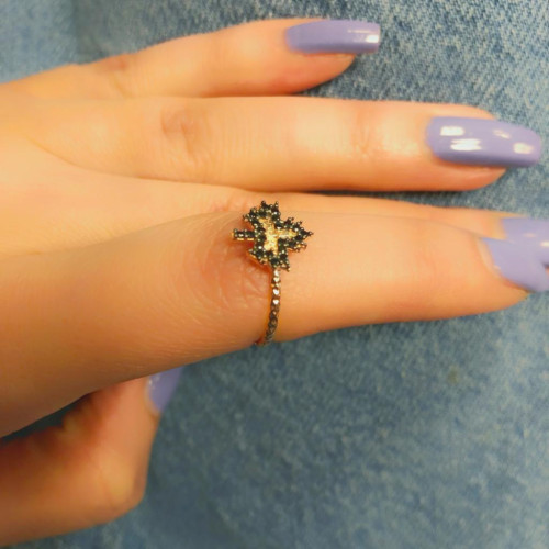 Glorria Gümüş Yaprak Yüzük Glorria Gümüş Yaprak Yüzük