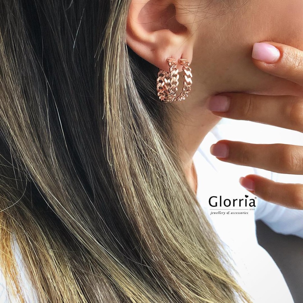 Glorria Gümüş Zincir Küpe Glorria Gümüş Zincir Küpe