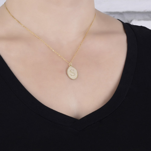 Glorria Kişiye Özel Harf Gümüş Kolye GLR523 Glorria Kişiye Özel Harf Gümüş Kolye GLR523