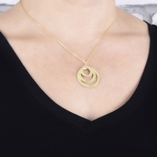 Glorria Kişiye Özel 3 İsimli Gümüş Kolye GLR575