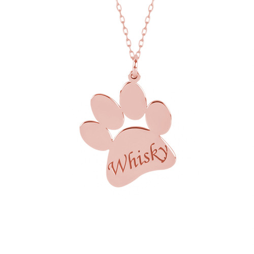 Glorria Kişiye Özel İsimli Pati Gümüş Kolye Glorria Kişiye Özel İsimli Pati Gümüş Kolye