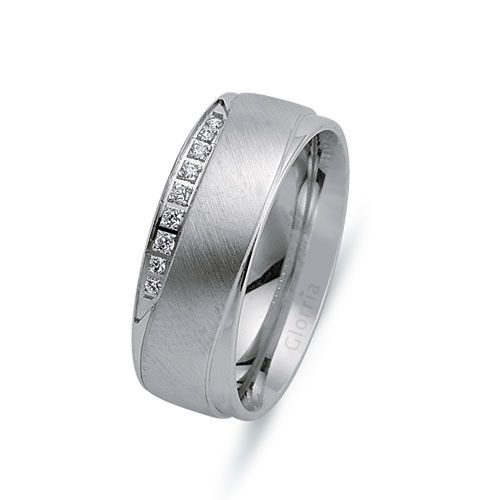 Glorria Gümüş 7mm Kadın Alyans Yüzük