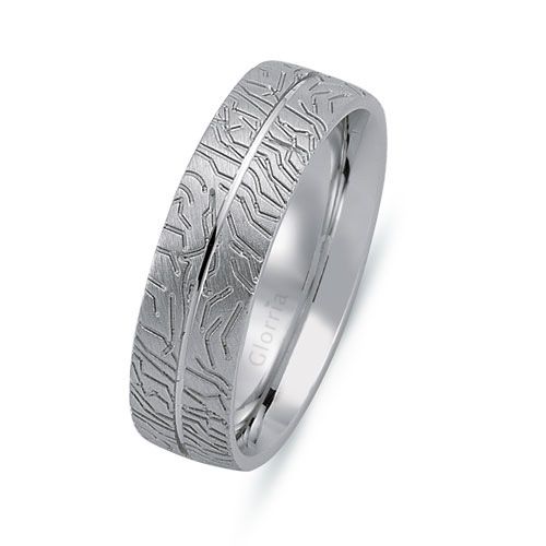 Glorria Gümüş 6.5mm Erkek Alyans Yüzük Glorria Gümüş 6.5mm Erkek Alyans Yüzük