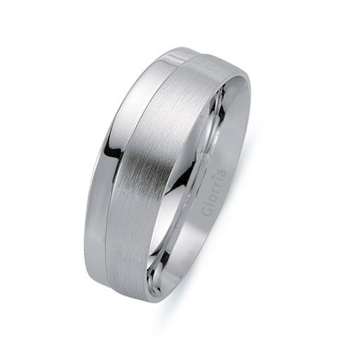 Glorria Gümüş 7mm Erkek Alyans Yüzük Glorria Gümüş 7mm Erkek Alyans Yüzük