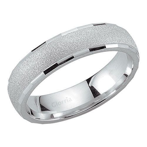 Glorria Gümüş 5.5mm Erkek Alyans Yüzük Glorria Gümüş 5.5mm Erkek Alyans Yüzük